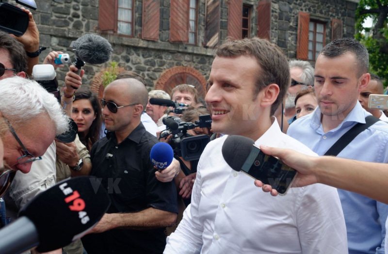 Emmanuel Macron a La Reunion