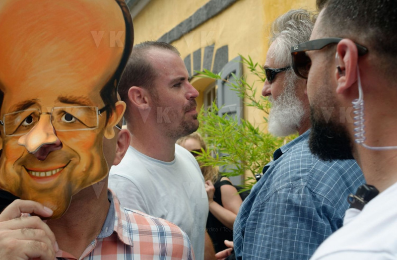 Emmanuel Macron a La Reunion