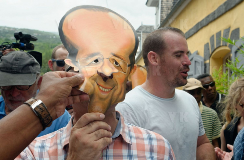 Emmanuel Macron a La Reunion