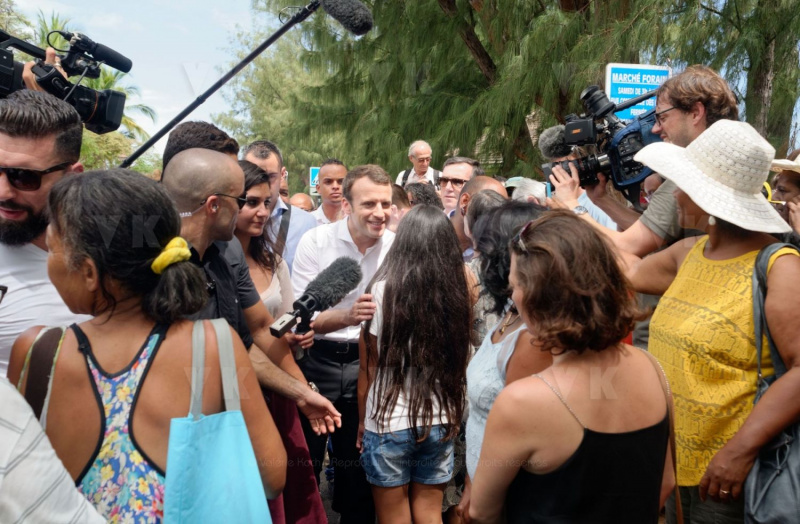 Emmanuel Macron a La Reunion