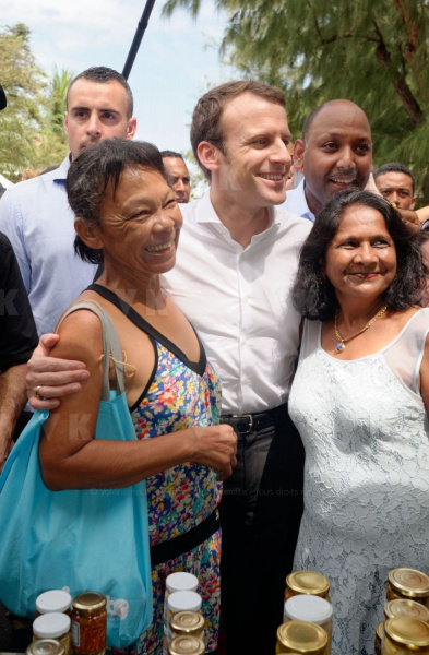 Emmanuel Macron a La Reunion