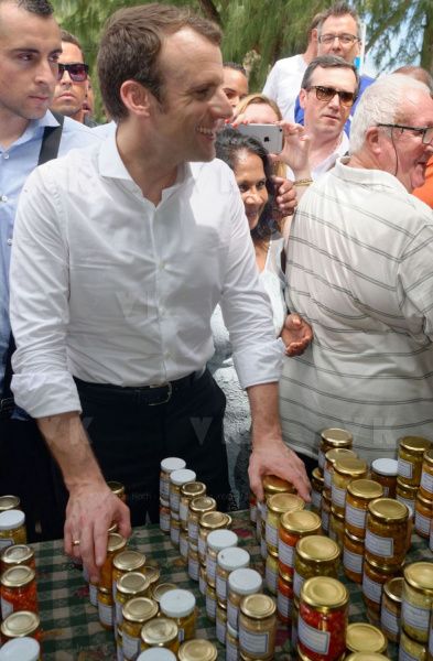 Emmanuel Macron a La Reunion