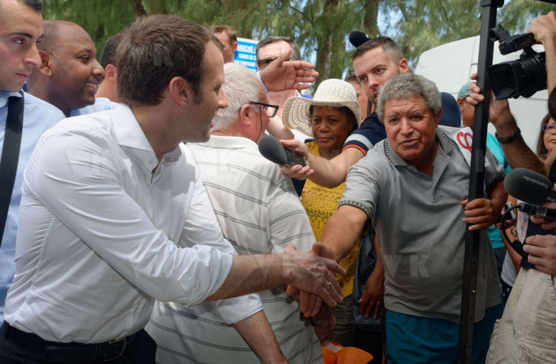 Emmanuel Macron a La Reunion