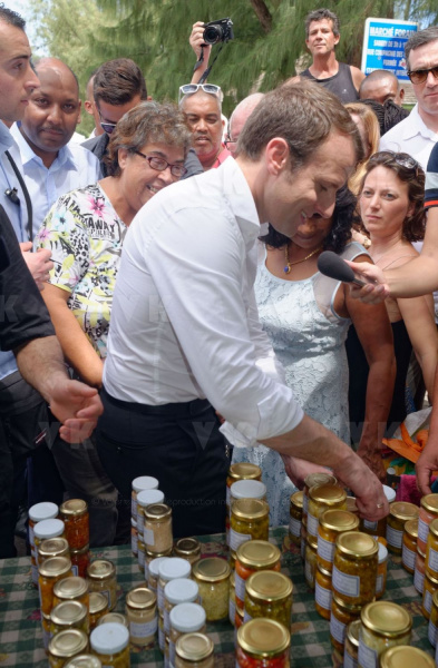 Emmanuel Macron a La Reunion