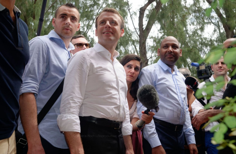 Emmanuel Macron a La Reunion