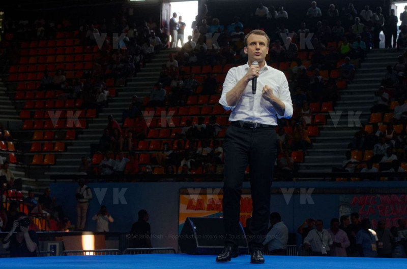 Emmanuel Macron a La Reunion