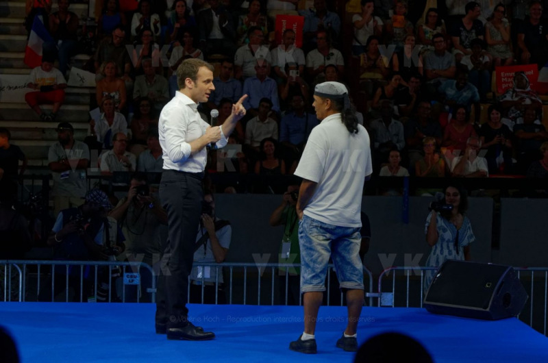Emmanuel Macron a La Reunion