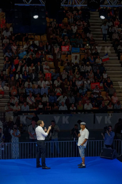 Emmanuel Macron a La Reunion