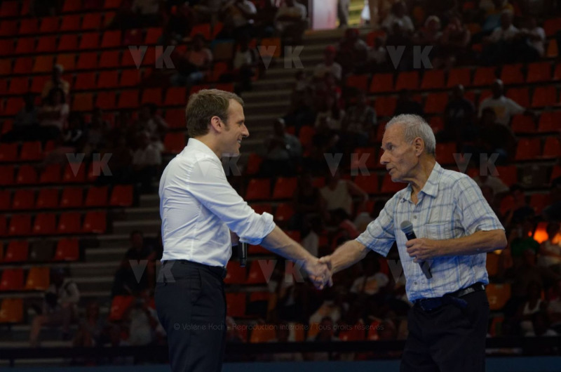 Emmanuel Macron a La Reunion