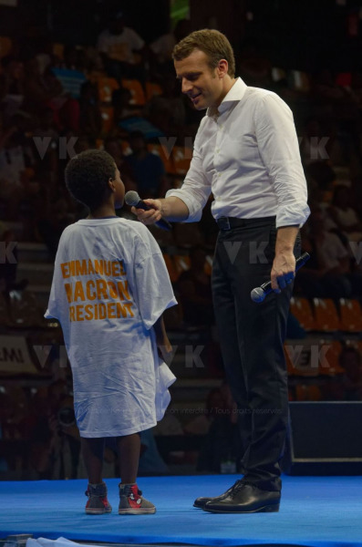 Emmanuel Macron a La Reunion