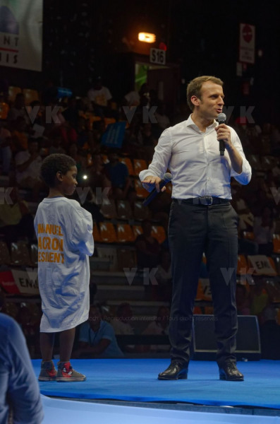 Emmanuel Macron a La Reunion