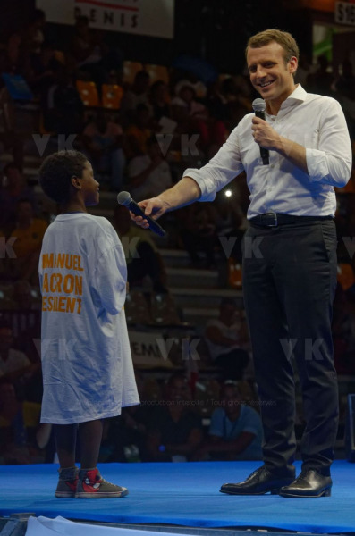 Emmanuel Macron a La Reunion