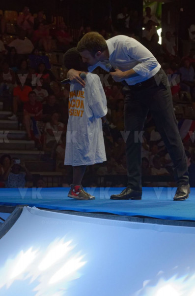 Emmanuel Macron a La Reunion