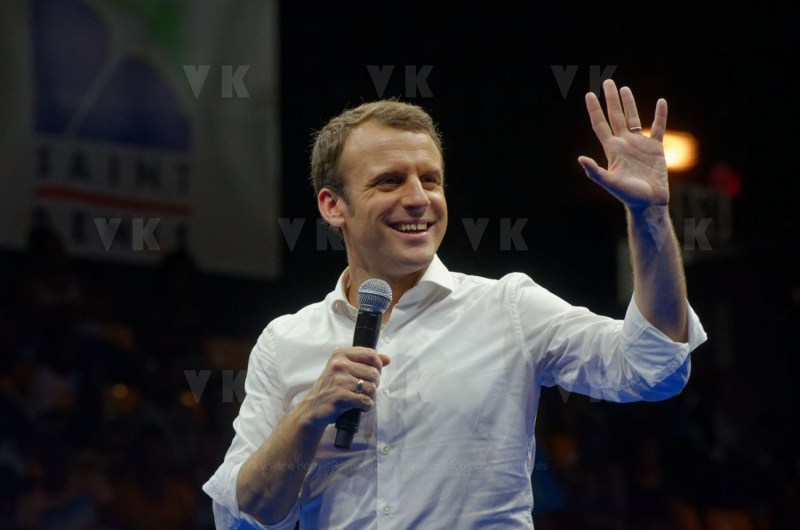 Emmanuel Macron a La Reunion
