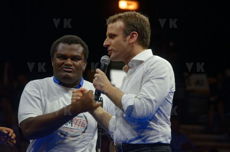 Emmanuel Macron a La Reunion