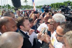 Emmanuel Macron a La Reunion