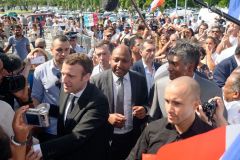Emmanuel Macron a La Reunion