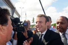 Emmanuel Macron a La Reunion