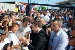 Emmanuel Macron a La Reunion