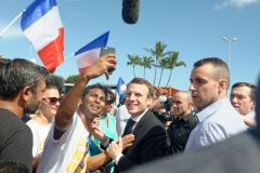 Emmanuel Macron a La Reunion