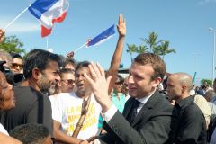 Emmanuel Macron a La Reunion