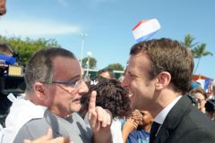 Emmanuel Macron a La Reunion