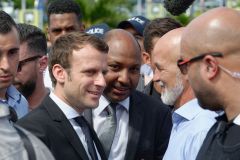 Emmanuel Macron a La Reunion
