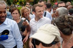 Emmanuel Macron a La Reunion