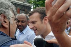 Emmanuel Macron a La Reunion