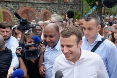 Emmanuel Macron a La Reunion