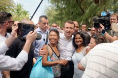 Emmanuel Macron a La Reunion