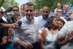 Emmanuel Macron a La Reunion