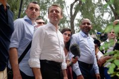 Emmanuel Macron a La Reunion