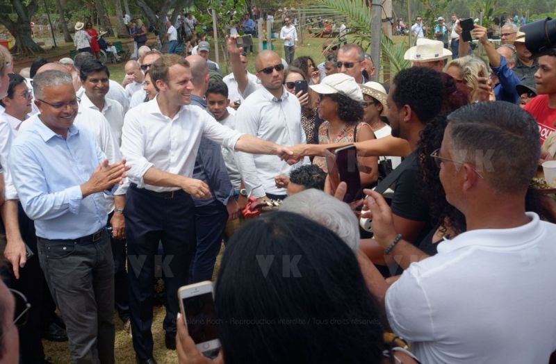 President Macron at Reunion-President Macron a La Reunion