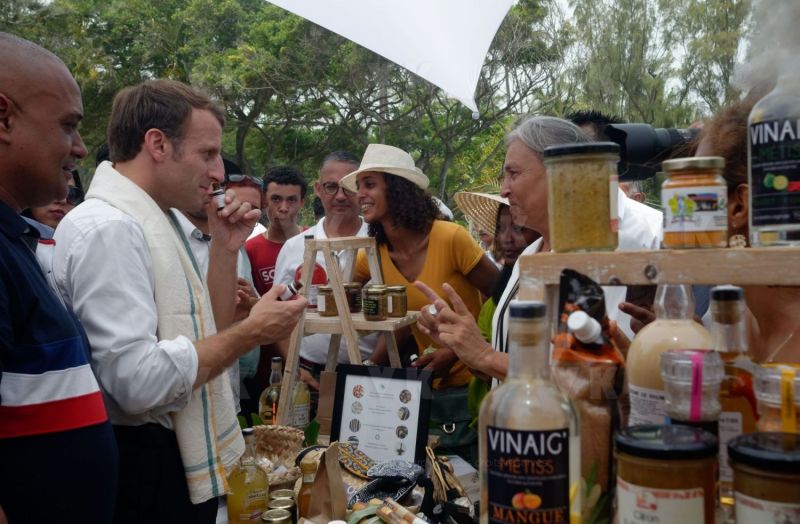 President Macron at Reunion-President Macron a La Reunion