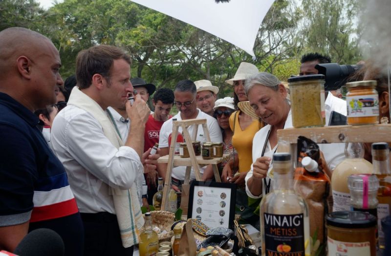 President Macron at Reunion-President Macron a La Reunion