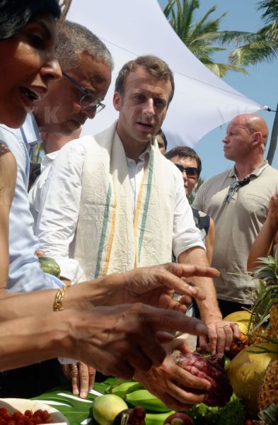 President Macron at Reunion-President Macron a La Reunion