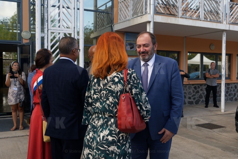 Francois BRAUN, ministre de la sante,  en deplacement a La Reunion