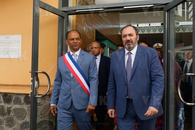 Francois BRAUN, ministre de la sante,  en deplacement a La Reunion