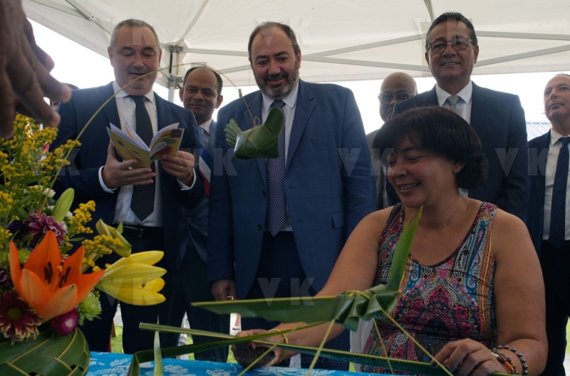 Francois BRAUN, ministre de la sante,  en deplacement a La Reunion