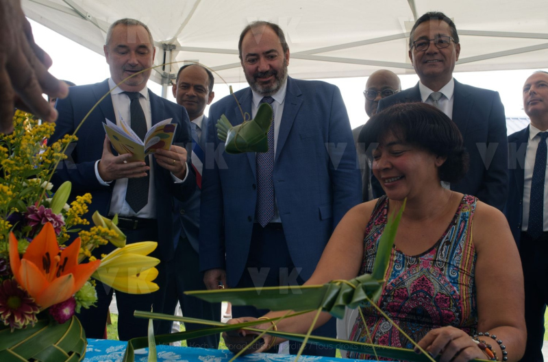 Francois BRAUN, ministre de la sante,  en deplacement a La Reunion