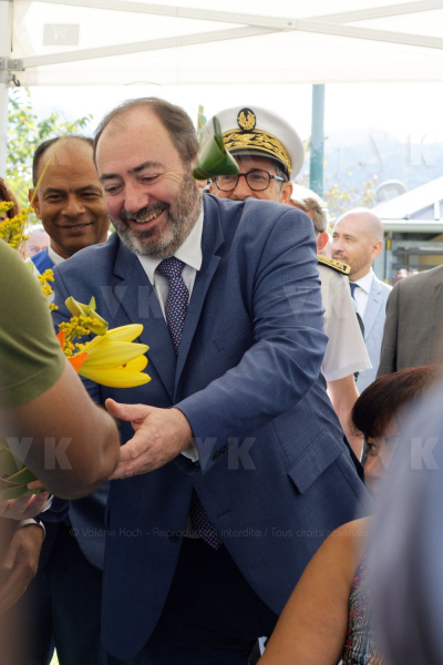 Francois BRAUN, ministre de la sante,  en deplacement a La Reunion