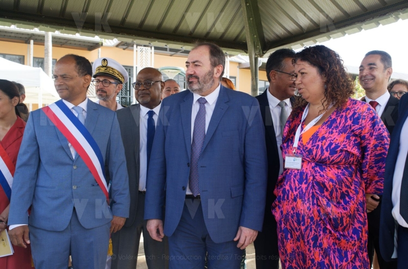 Francois BRAUN, ministre de la sante,  en deplacement a La Reunion