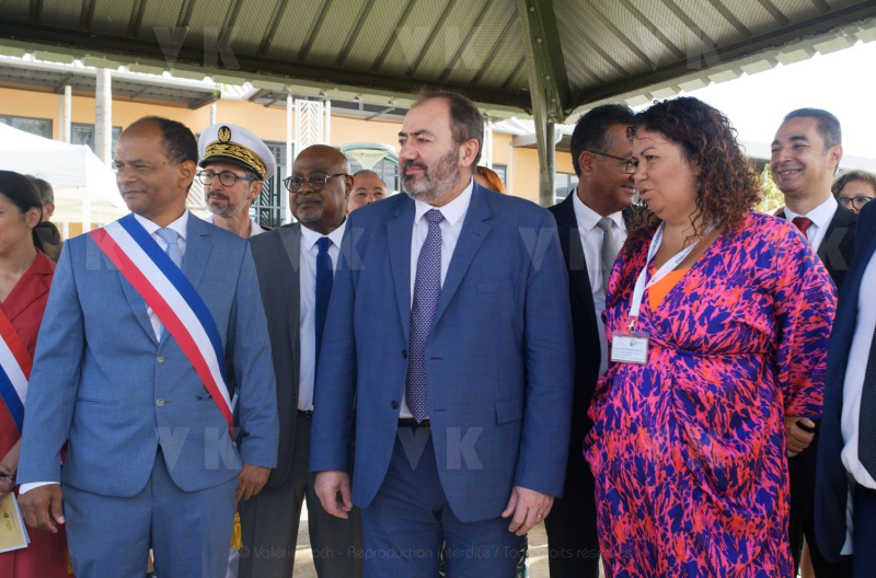 Francois BRAUN, ministre de la sante,  en deplacement a La Reunion