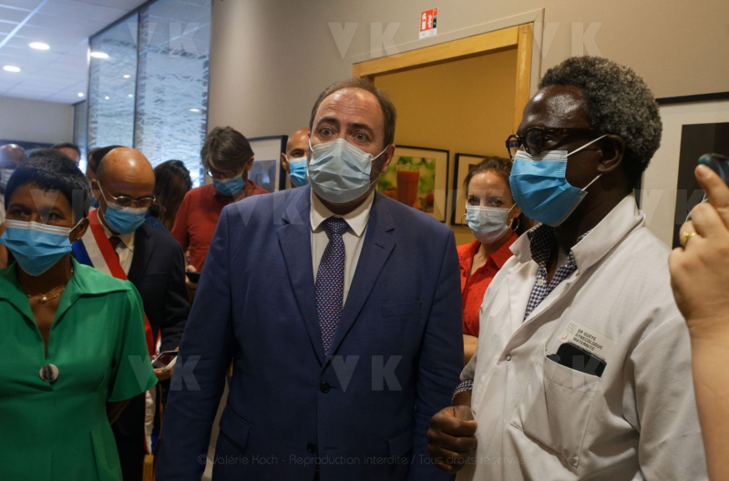 Francois BRAUN, ministre de la sante,  en deplacement a La Reunion