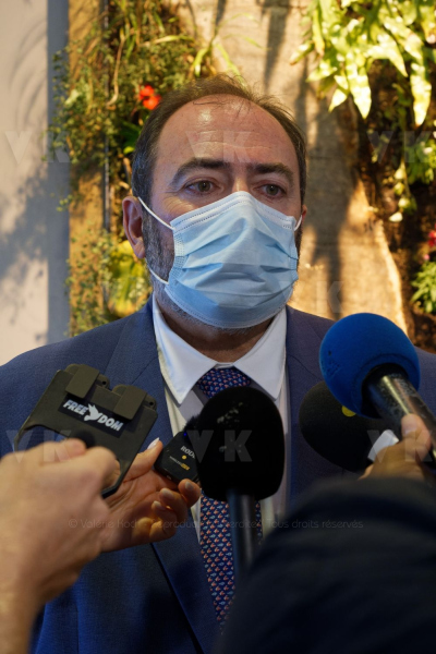 Francois BRAUN, ministre de la sante,  en deplacement a La Reunion