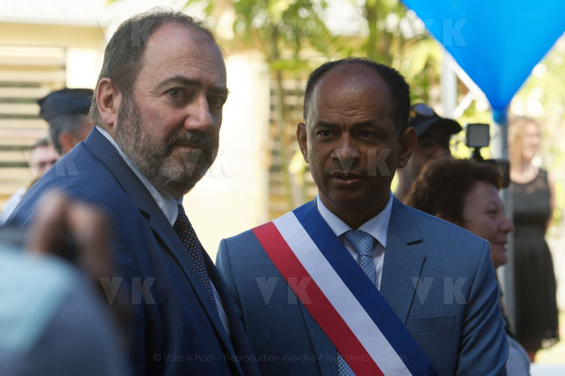 Francois BRAUN, ministre de la sante,  en deplacement a La Reunion