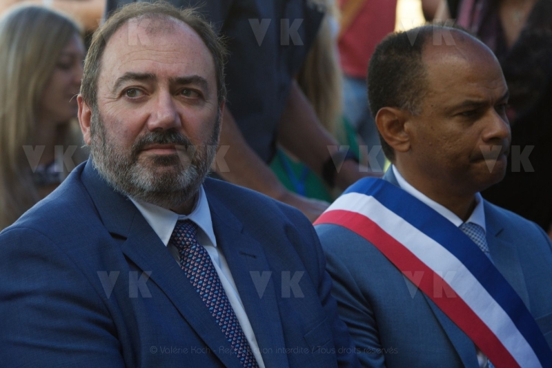 Francois BRAUN, ministre de la sante,  en deplacement a La Reunion
