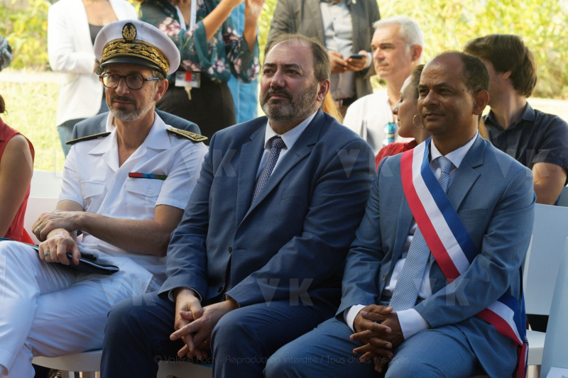 Francois BRAUN, ministre de la sante,  en deplacement a La Reunion
