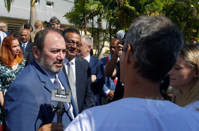 Francois BRAUN, ministre de la sante,  en deplacement a La Reunion